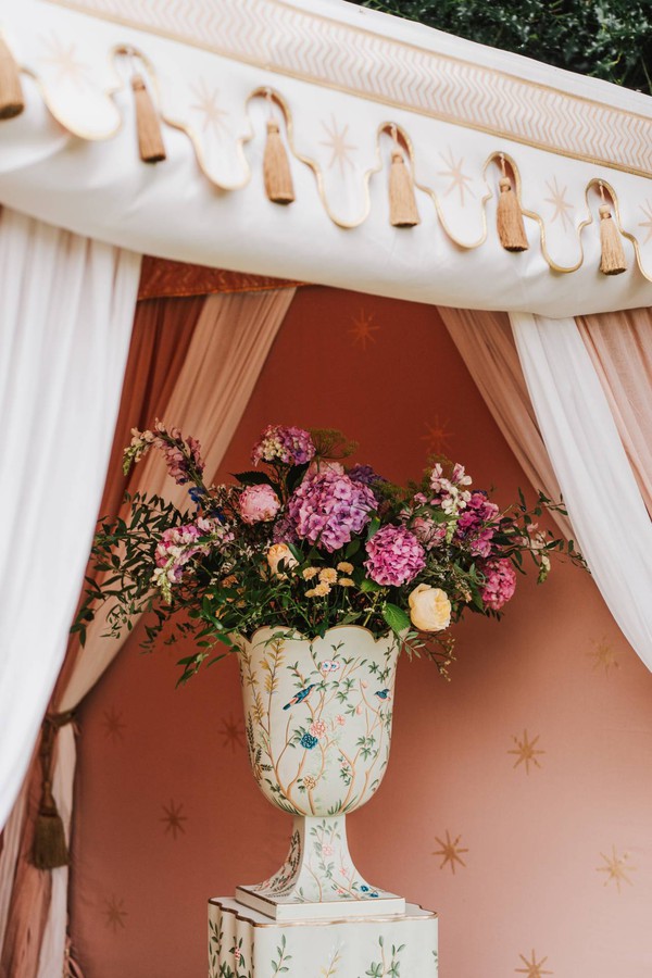 Indian marquee with decorative valance