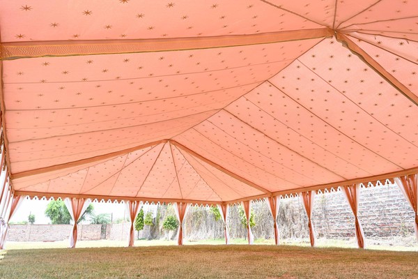 Summer marquee wedding