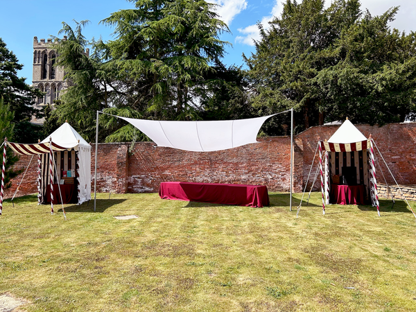 Small marquee with canopy
