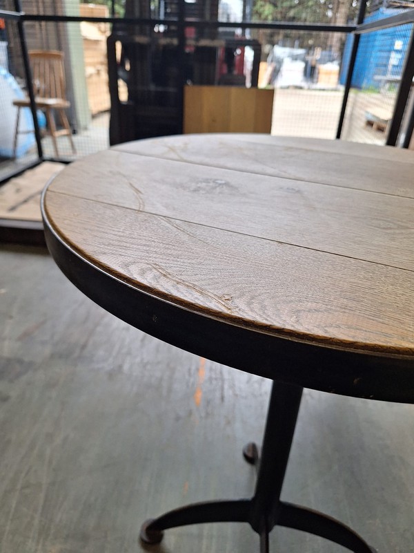 Solid wood table for cafe