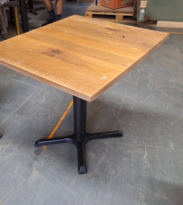 Square Oak cafe tables for sale