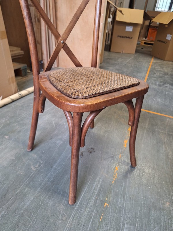Dark Oak Crossback Banqueting Chairs