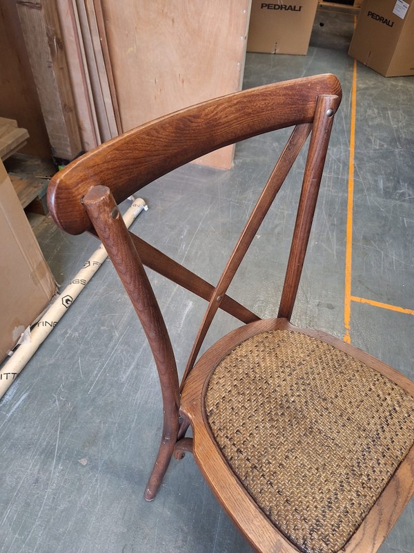Dark Oak Crossback Dining Chairs