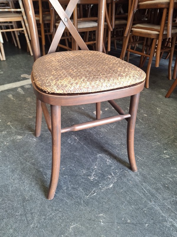 Antique Wash Crossback Banqueting Chairs
