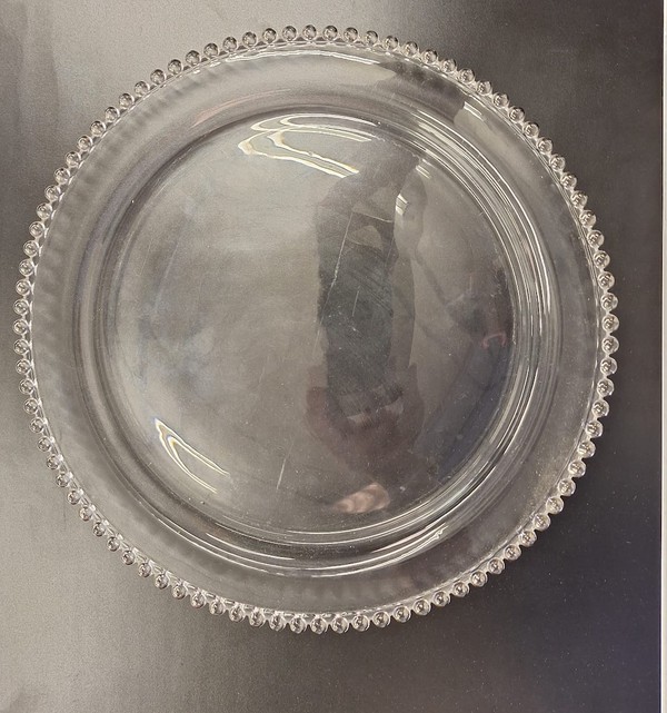 Sliver Beaded Charger Plates