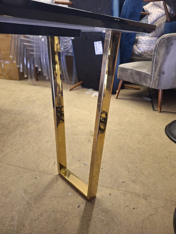 Console table with glass top