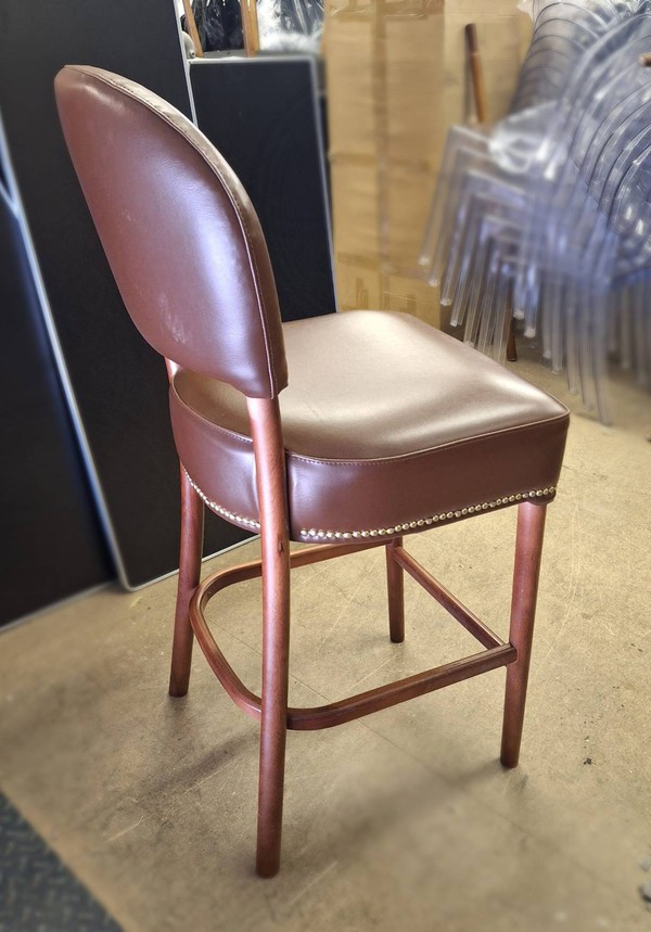 Leather bar stools