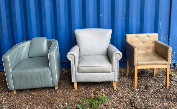 Real Leather Various Lounge Chairs