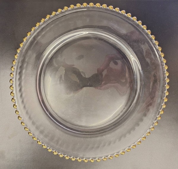 Gold Beaded Charger Plates