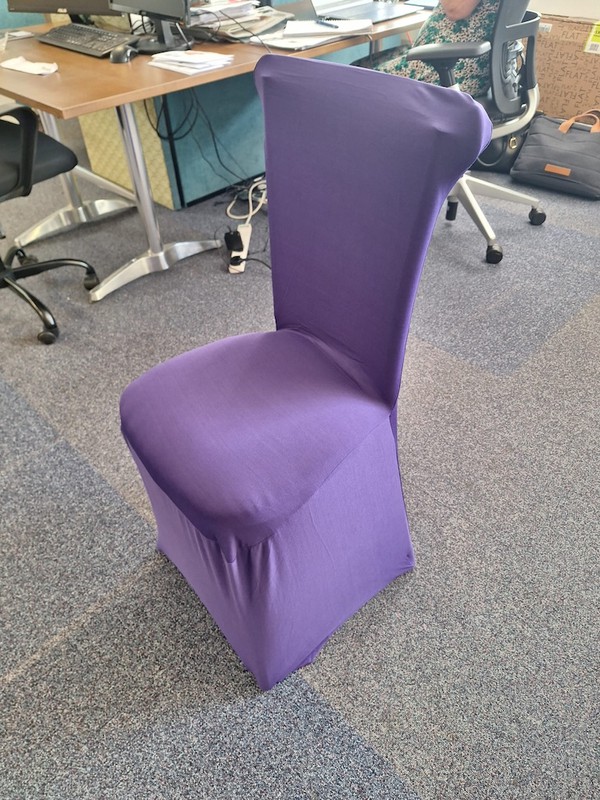 Purple Chair Covers