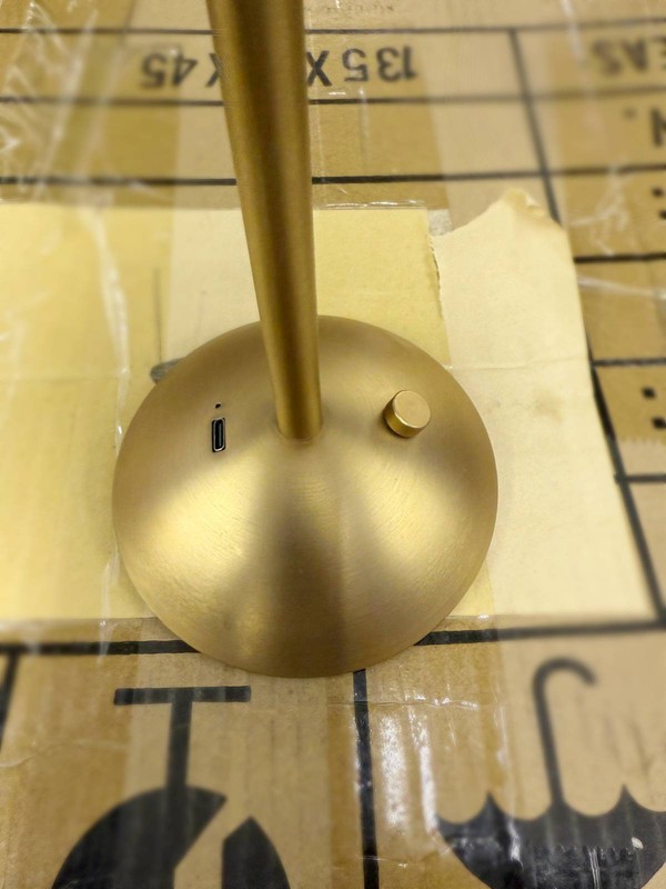 Table base with charging port