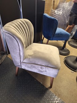 Grey lounge chairs