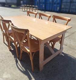 Dining table in Limewash