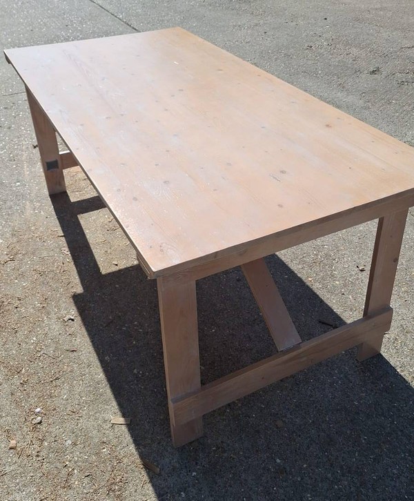 6ft x 3ft Wooden cafe table