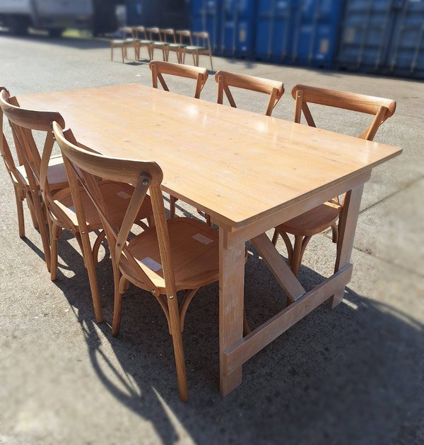 Dining table in Limewash