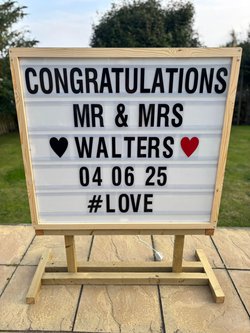 Light Box With Letters For Sale