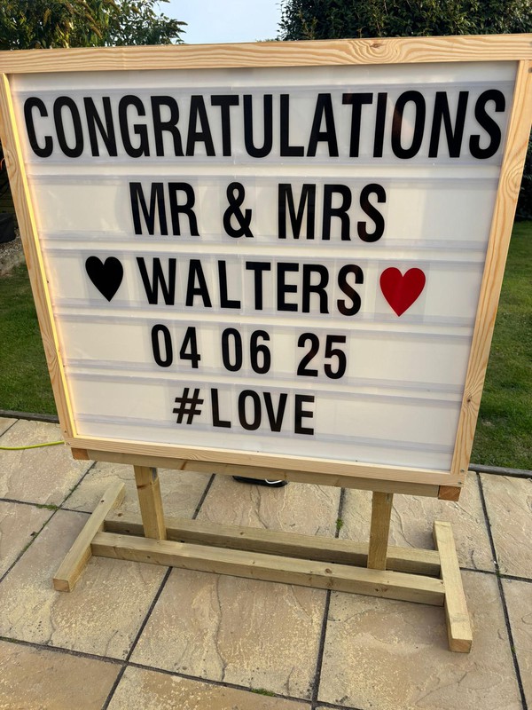 New Light Box With Letters