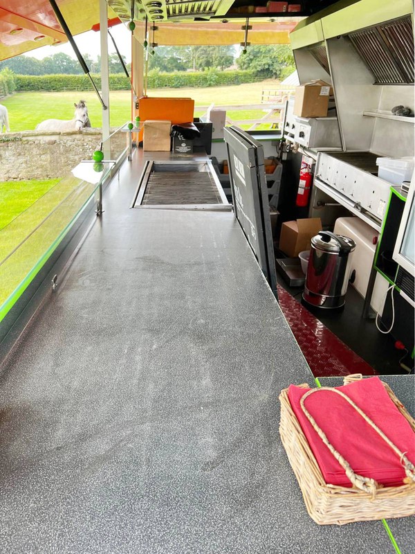 Catering trailer made for grilling