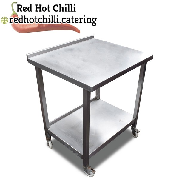 0.85m Stainless Steel Table With Castors