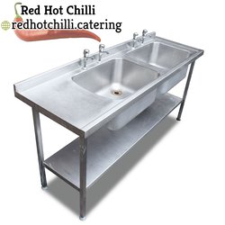 1.8m Stainless Steel Double Bowl  Sink