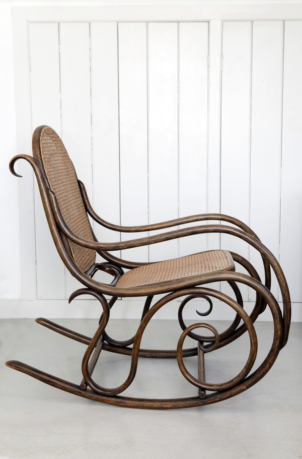 Vintage Bentwood Thonet Style Rocking Chair - London