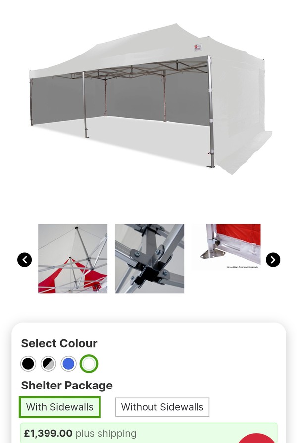 4m x 8m Frame Marquee
