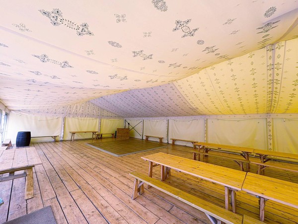 Teconics marquee with lining