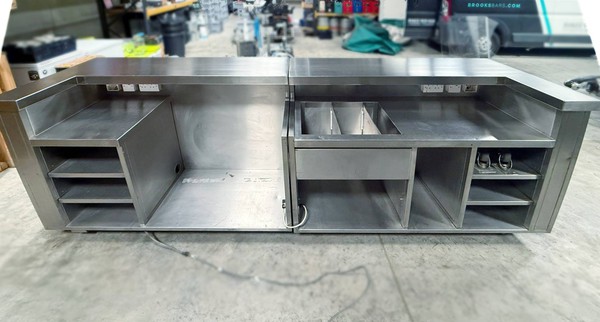 Stainless steel profesional bar counter