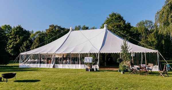 40ft x 80ft traditional wedding marquee