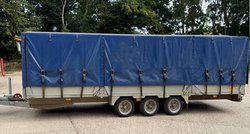 20ft Drop side trailer with cover