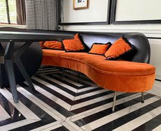 Orange and Black Seating