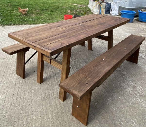 New Rustic Tables & Benches For Sale