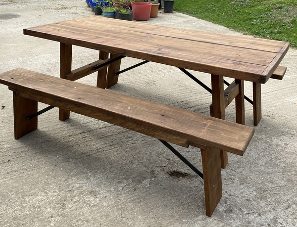 New Rustic Tables & Benches For Sale