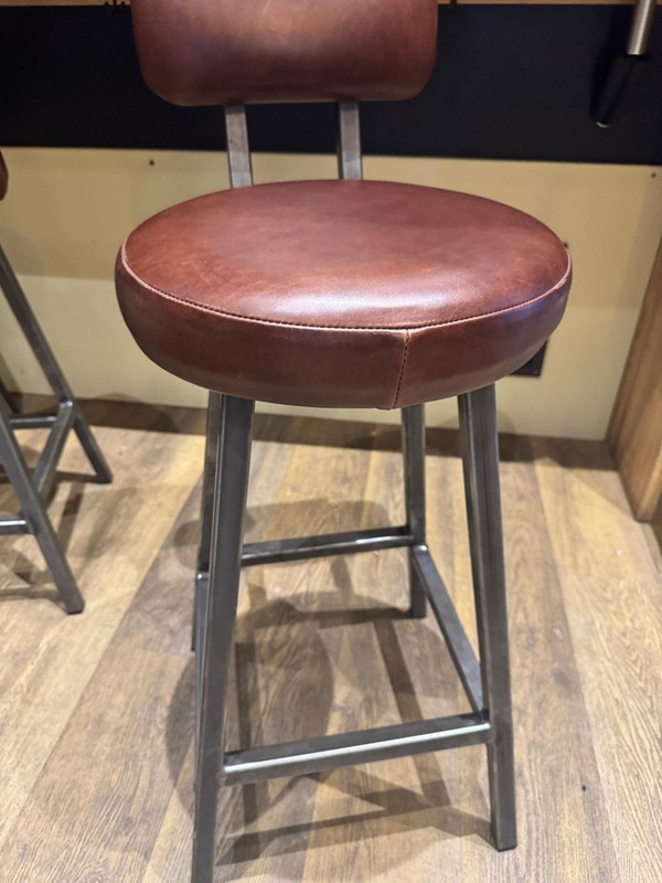 Paul Frampton industrial steel bar stool