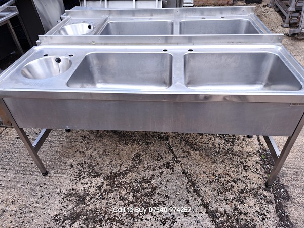 Double Sink with Hand Wash Bowl