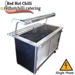 Carvery serving trolly with tray slide