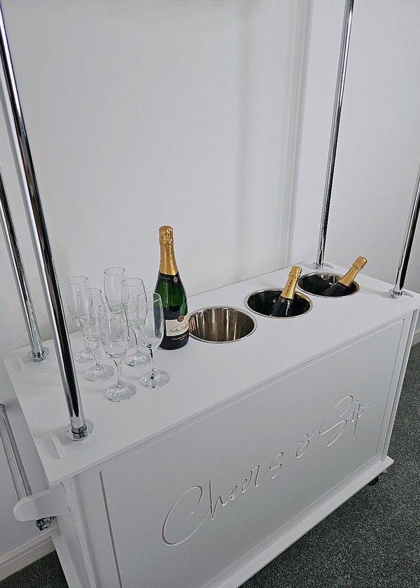 Secondhand Champagne and Prosecco Cart For Sale