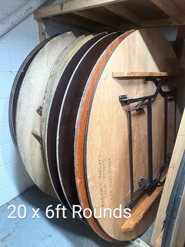 Used 6ft round tables