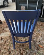 Used Blue Cafe Chair
