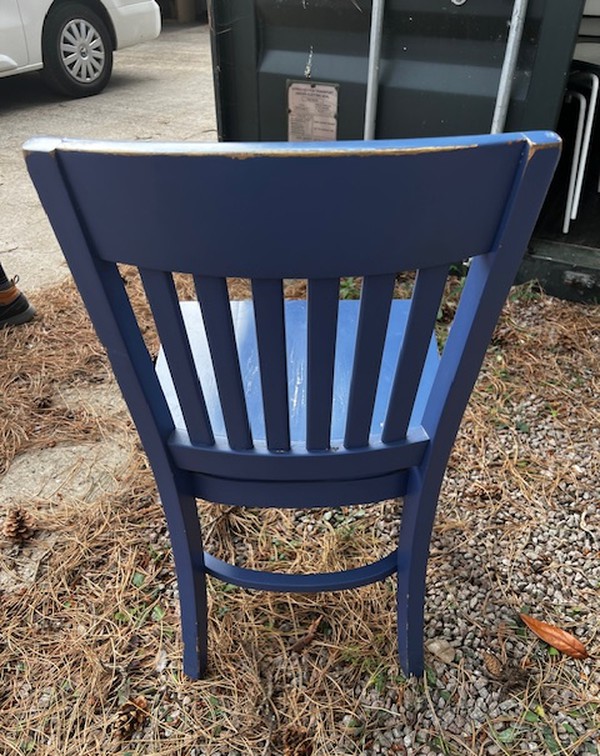 Used Blue Cafe Chair