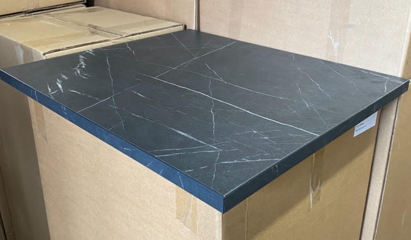Secondhand Laminate Tabletop Black Marble For Sale