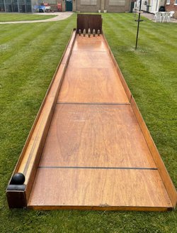 Wooden bowling alley